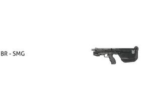 br-smg video giochi battaglia fucile la pistola halo smg 3d print model - Mito3D