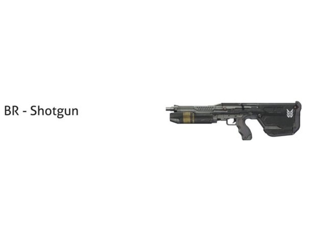 br-shotgun video games battle rifle gun halo shotgun 3D print model - Mito3D