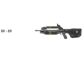 br-br jogos de vídeo battle rifle arma halo 3d print model - Mito3D