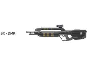 br-dmr video oyunları savaş tüfeği dmr silah halo 3d print model - Mito3D