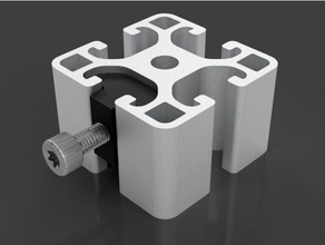 item light t-nut m5 parts fusion 360 groove 8 nut 3d print model - Mito3D