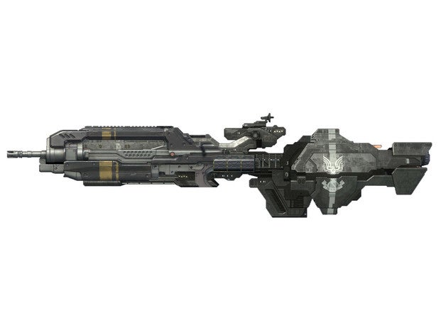 br-frigate video games battle rifle frigate gun halo ship 3D print model - Mito3D