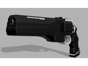 handcannon 3d baskı silah revolver 3d print model - Mito3D