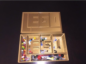 lego caja de almacenamiento juegos y juguetes cuadro contenedor el organizador 3d print model - Mito3D