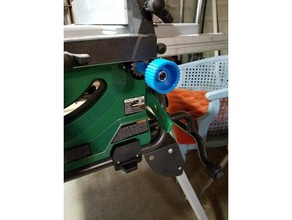 hitachi table saw rip guide adjustment handle parts 3d print model - Mito3D