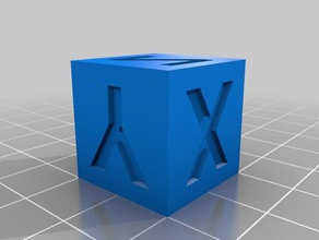xyz 20mm calibration cube hollow dlp sla sls print 3d printer accessories 2020 test 3d print model - Mito3D