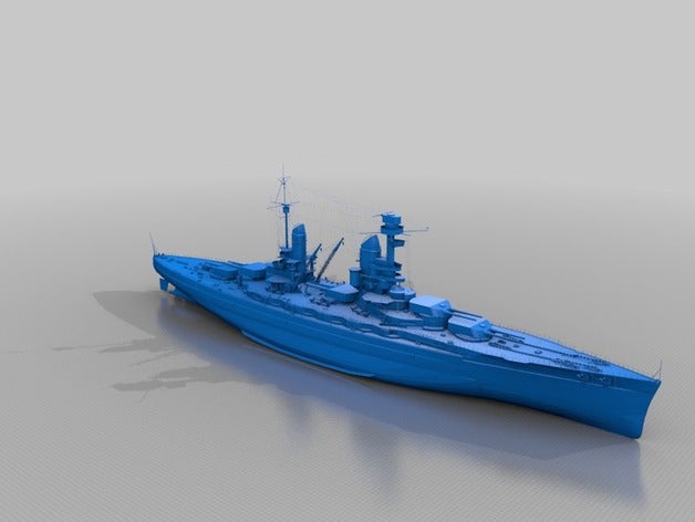 navire de guerre - k nig 1 10 des véhicules battleship allemagne mondiale navires wows 3D print model - Mito3D