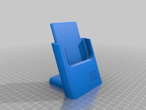 iphone x dock speaker holes mobile phone stand 3d print model - Mito3D