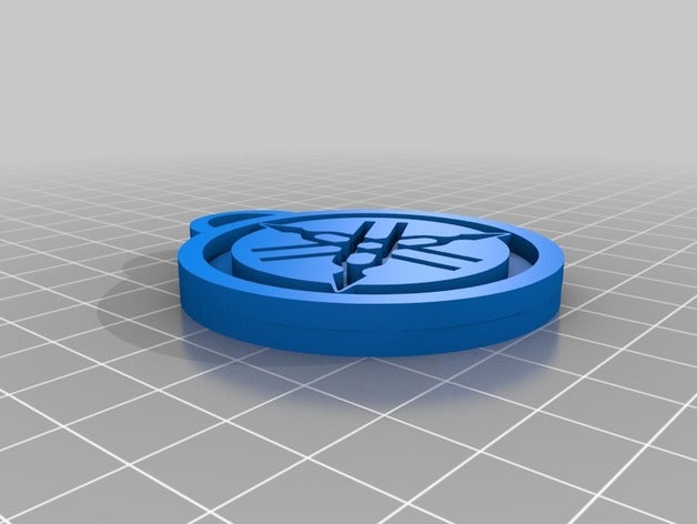 yamaha-logo-keychain 3d-drucken keychain keyring logo yamaha 3D print model - Mito3D