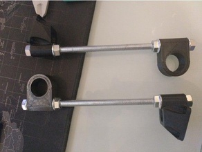 Besenstiel-filament-Halter-Ding 3d Drucker Zubehör 8mm Besenstiel filament spool holder m4-Schrauben openscad die Gewindestange 3d print model - Mito3D