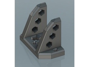anet a6 Vorderseite Verstärkung 3d-Drucker Teile Klammer Unterstützung mods ein upgrade 3d print model - Mito3D