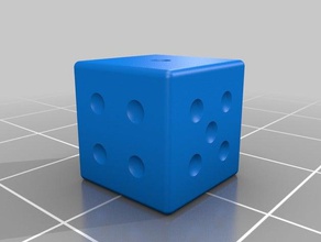 simple rounded dice dice 3d print model - Mito3D