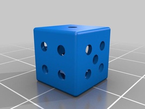 rounded perforated dice 3d print model - Mito3D