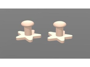 button cufflinks accessories cufflink plastic 3d print model - Mito3D