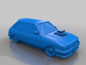 ford fiesta 3d-drucken batmobile Auto 3d print model - Mito3D