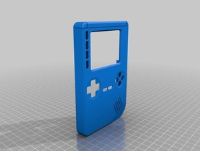 game boy inspired - pigrrl 2 raspberry pi console video games adafruit arcade gameboy portable case retropie 3d print model - Mito3D