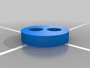 small button 3mm no detail 3d printing 3d print model - Mito3D