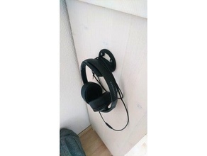 headphone hook gadgets headphones holder hooks wall mount 3d print model - Mito3D