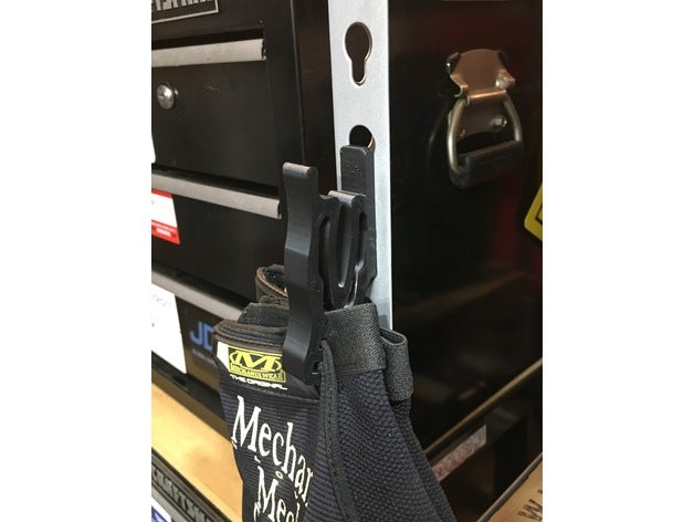 work glove clips organization garage garden gloves keyhole slot mechanix 3D print model - Mito3D