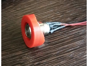 12 mm lightsaber button support diy arduino starwars 3d print model - Mito3D