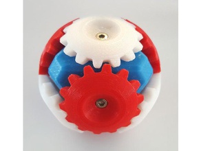 sphere gear fidget mechanical toys fidget-toy spinner toy 3d print model - Mito3D