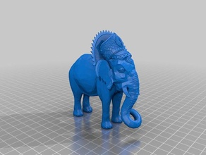 elefante A impressão 3d 3d print model - Mito3D