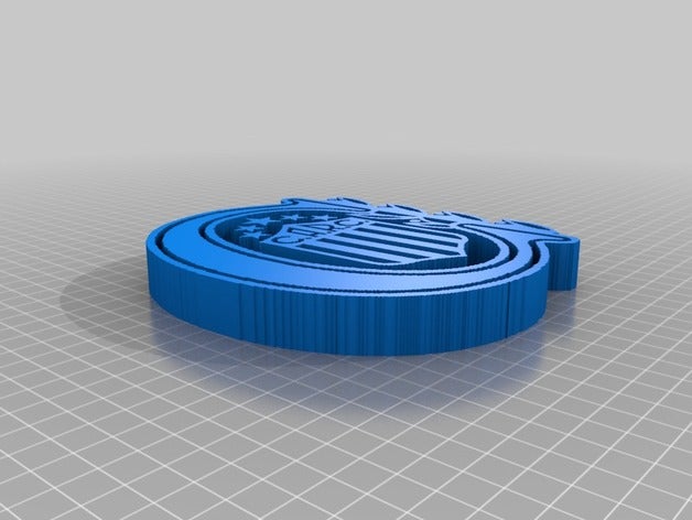 escudo de rosario central La impresión en 3d club deportes futbol 3D print model - Mito3D