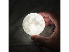 Mond-Lampe scans & Replikate banatecad meshmixer Mond 3d print model - Mito3D