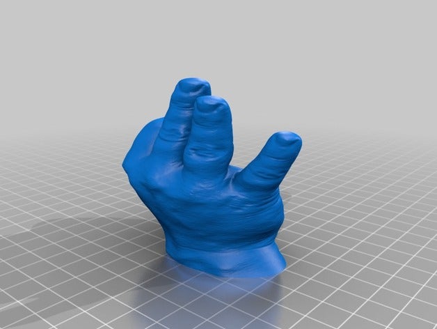 mano para cepillos diente La impresión en 3d ba o paso de los dientes 3D print model - Mito3D