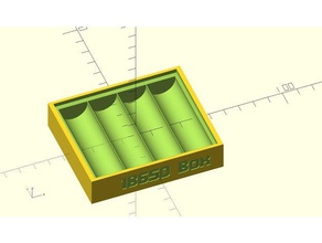 battery 18650 box base only gadgets 3d print model - Mito3D