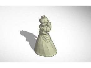 princess peach statue people mario super brothers 3d print model - Mito3D