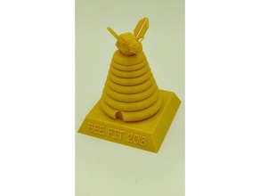 cute bee trophy 3d printing fitness school trophies 3d print model - Mito3D