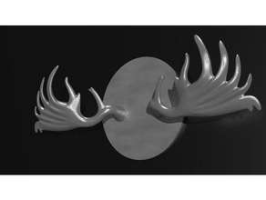 antiguo cuerno de ciervo el arte interactivo 3d print model - Mito3D