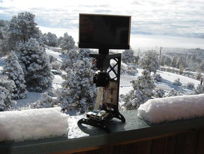 raspberry pi test standı elektronik 7 inç lcd pan tilt kamera 3d print model - Mito3D