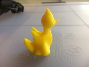 chateado pato louco criatura série criaturas miniatura 3d print model - Mito3D
