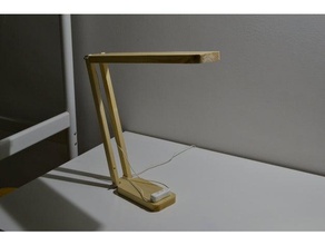 desk led lamp cnc - ikea hack household clmake diy faidate stepcraft vcarve woodworking 3d print model - Mito3D