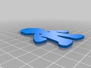 mario sihoulette keychain signs & logos sihuolette 3d print model - Mito3D
