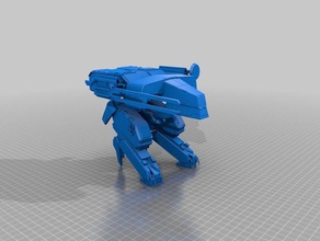 metal gear rex 3d printing mecha solid mgs robot walker 3d print model - Mito3D