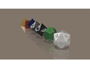 dice set 3d print model - Mito3D