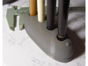 einfache Stifthalter, vier Stifte office 3d print model - Mito3D