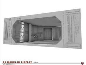 modüler duvarlar ds oyuncak & oyun aksesuarları koridor duvarları deathstar diorama ekran star wars görüntüler oyuncaklar 3d print model - Mito3D