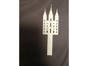 slc Tempel Lesezeichen - Organisation Kunst Buch davinci mormon temple Veranstalter salt lake city nützlich 3d print model - Mito3D
