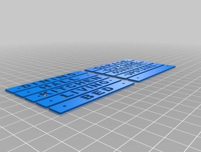 switchplate labels 3d printing 3d print model - Mito3D