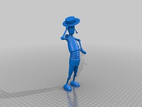 presto las esculturas señora musa pressreset preston 3d print model - Mito3D
