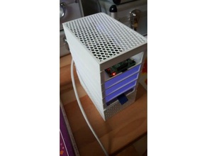 1-zu-4-hdd stapelbar raspberry-nas-Netzteil v1 - Elektronik 3d print model - Mito3D