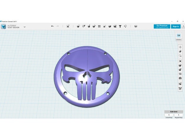 punisher Lautsprecher-grill Requisiten retro-arcade Lautsprecher 3D print model - Mito3D