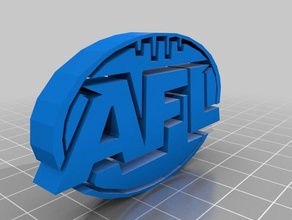 australian football league afl Schlüsselanhänger & - logo 2d-Kunst 3d print model - Mito3D