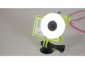 gopro lens light camera led ring 3d print model - Mito3D
