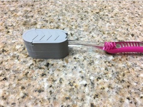 escova de dentes tampa casa banho 3d print model - Mito3D