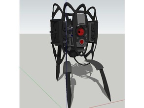 defective portal 2 turret games 3d print model - Mito3D